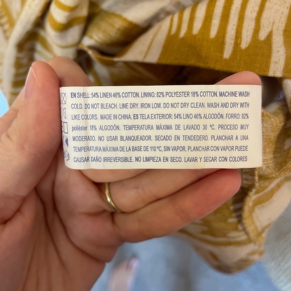 Forever 21 Mustard & Ivory Printed Mini Dress - Picture 6 of 6